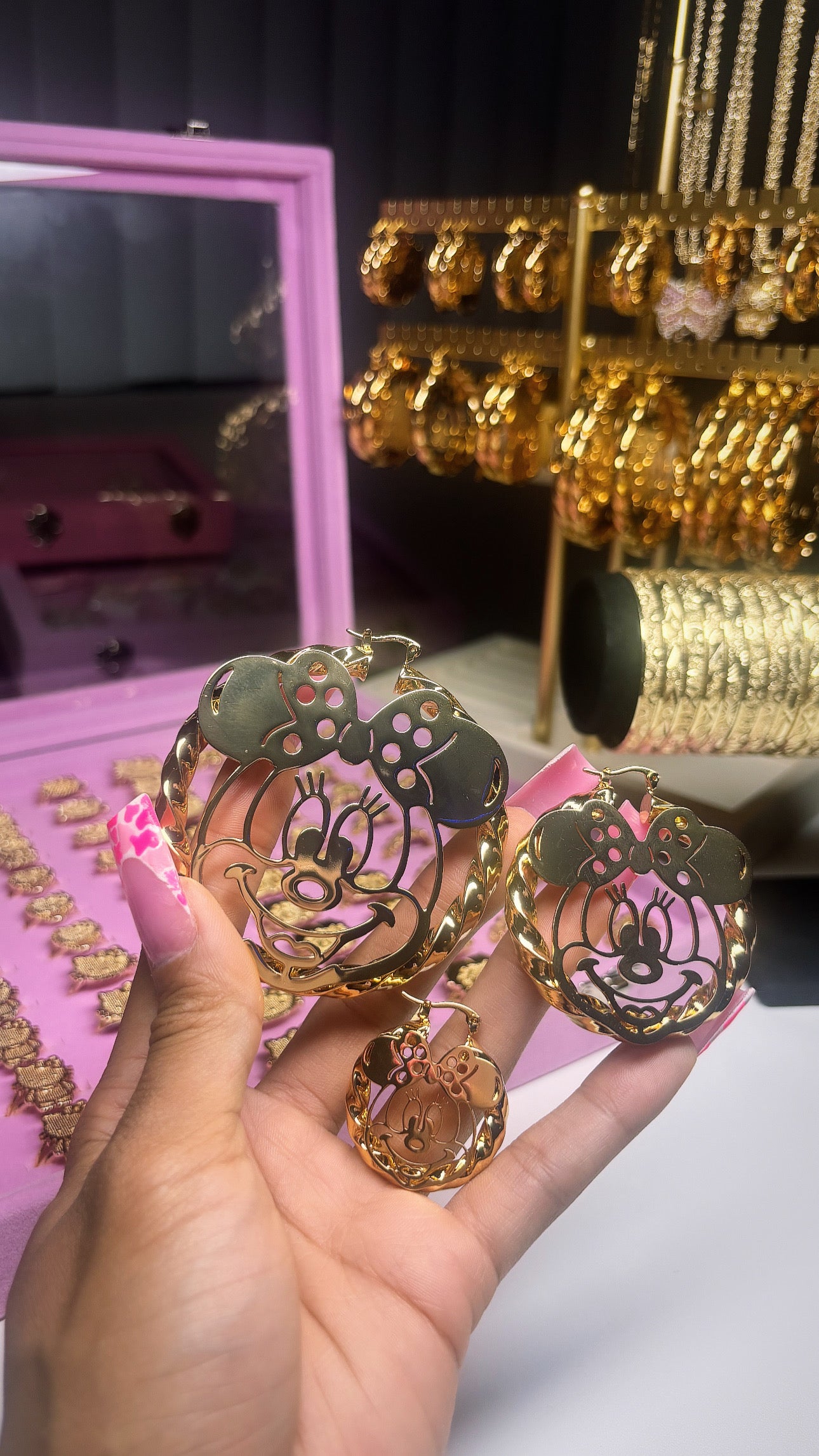 Minnie Mouse Hoops